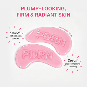 Masque pour les yeux en gelée rose OEM personnalisé au PDRN, collagène et NAD avec logo en relief pour le soin des yeux, anti-poches, éclaircissant et raffermissant – Produits de soin de la peau - Product Image 2
