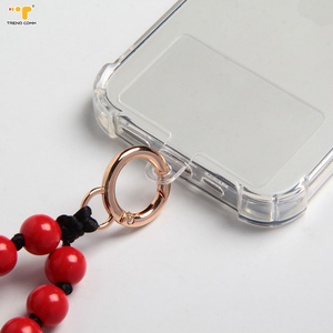 Bracelet-<span class=keywords><strong>collier</strong></span> en pierre colorée tendance de 16 mm, designs de portes en bois, accessoires universels pour poignet à perles, sangle pour téléphone portable - Product Image 5