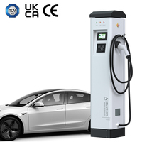 Borne de recharge AC Bluesky 11 kW sur pied, station de charge de qualité commerciale pour hôtels et centres commerciaux, OCPP 1.6 et IP55
