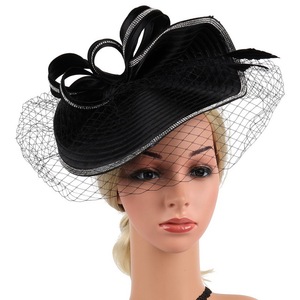 Diadema de malla con velo para mujer y niña, diadema para fiesta de té, tocado, sombrero - Product Image 6