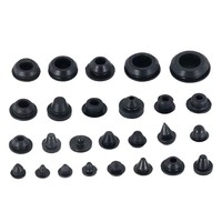 Bouchon d'étanchéité creux en silicone en forme de T personnalisé en usine, capuchon de protection en caoutchouc noir ZY20250304