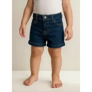 Pantaloncini in denim da ragazzo Adrenaline, blu scuro, vita alta, vestibilità slim, casual, elasticizzati, traspiranti, 1-4 anni - Product Image 1