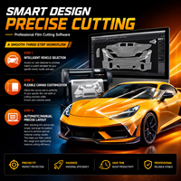 Software Profesional de Corte de PPF para Automóviles MCC, Máquina de Corte de Película PPF Pre-cortada, Patrones de Corte para Plotter