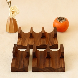 <span class=keywords><strong>Plateau</strong></span> en forme de U en métal et bois durable Rouleau à main Sushi Français Taco Porte-rouleau <span class=keywords><strong>Plateau</strong></span> à oursins Plats de fête Supports de rangement - Product Image 3