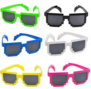 Sparkly EL Wire Pixel <span class=keywords><strong>Meme</strong></span> Gafas <span class=keywords><strong>de</strong></span> Sol para conciertos y fiestas promocionales - Product Image 3