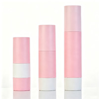 Conteneur en plastique sous vide AS populaire, flacon pompe cylindrique vide de 15 ml, flacon pompe sans air pour crème pour le visage et les mains