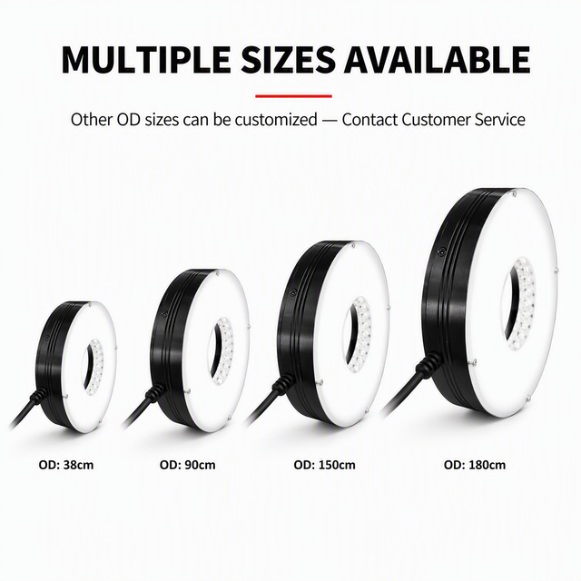 LED Ring Light Machine Vision 60mm Diameter 90° Illumination DC24V for  Appearance Detection