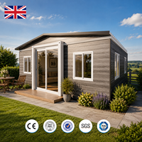 Maison conteneur modulaire extensible à double aile de 20 et 40 pieds, pour logement de chantier, avec espace de vie, design moderne, cabine portable, Royaume-Uni