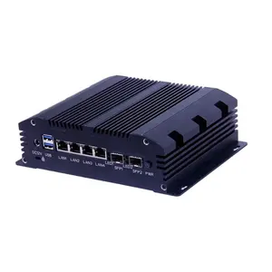 Procesador Intel 6th 3865u integrado pfsence firewall mini pc con 4lan 2sfp puertos de fibra óptica para servidor de datos