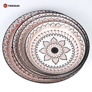 china kitchenware mexican hotel restaurant cheap price high quality large small ceramic porcelain dishes for restaurant