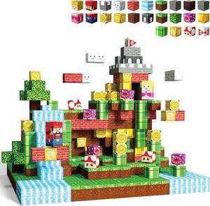 مكعبات بناء مغناطيسية للسفر، ألعاب مكعبات بناء مغناطيسية، مجموعة عالم المغناطيس البلاستيكية للأطفال معتمدة بشهادة EN71 - Product Image 6