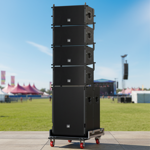 Système de sonorisation professionnel Line Array 8 enceintes de 15 pouces actives et amplifiées pour concerts, scènes, églises et événements - Product Image 4