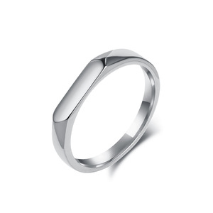 Minimalist geometric design, cool style, <b>titanium</b> steel <b>ring</b> for women, smooth finish, fashionable and elegant, colorfast pinky - Product Image 5