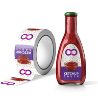 Autocollant Personnalisé Étanche pour Bouteille en Verre, Boissons, Confiture, Miel, avec Logo de Marque et Code QR, Étiquette d'Emballage pour Pot de Conserve Alimentaire