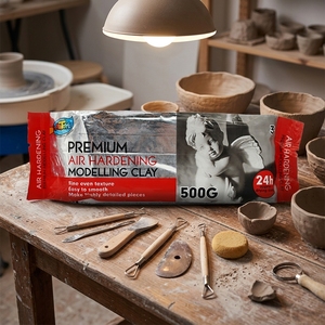 Argilla Modellabile Premium 500g, Pasta Umida <span class=keywords><strong>ad</strong></span> Asciugatura all'<span class=keywords><strong>Aria</strong></span> per Bambini, ARTOYS Multifunzionale Unisex - Product Image 3