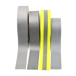 China Hi Viz Reflective Tape Material Reflector Stripe Fireman Uniform Custom Reflective Tape