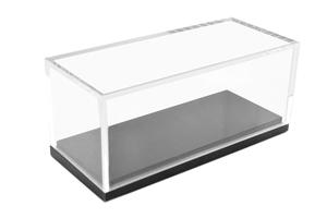 Manufacturer Wholesale Luxury Custom <b>Clear</b> Acrylic Display Box Model Display Case With Black Base - Product Image 2