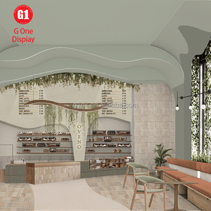 Design d'intérieur haut de gamme pour pâtisserie, vitrine décorée de marbre sur mesure, comptoir de présentation pour boulangerie - Product Image 2