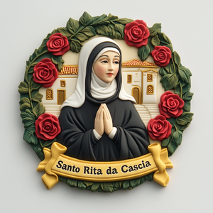 Nuovissimi Magneti per Frigorifero in Resina 3D a Tema Santa <span class=keywords><strong>Rita</strong></span>, Design Personalizzato Stile Lettera, Arte Decorativa per la Casa, Nuovo Modello 2026 - Product Image 4