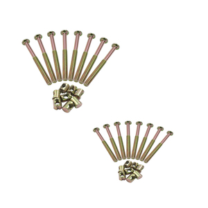 Quincaillerie de cadre de lit personnalisée OEM | Ensembles d'écrous à boulons en acier zingué | pour le travail du bois, la fabrication de <span class=keywords><strong>meubles</strong></span> et la vente en gros - Product Image 3