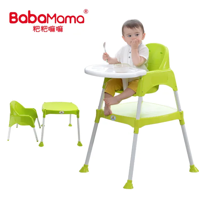 Del bambino di alta gamba sedia di alimentazione con cintura di sicurezza del bambino regolabile seggiolone Alimentazione Del Bambino Sedia e tavolo per l'alimentazione
