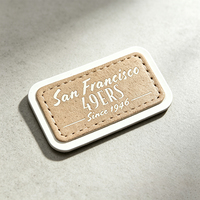 Écussons personnalisés en cuir microfibre, étiquettes en cuir PU écologiques sérigraphiées pour chapeaux, vêtements, accessoires de couture, OEM