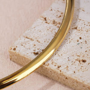 Collana Girocollo da <span class=keywords><strong>Donna</strong></span> in Acciaio al Titanio Placcato <span class=keywords><strong>Oro</strong></span> 18K, Gioielli alla Moda - Product Image 4