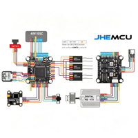 Contrôleur de vol JHEMCU F745 avec ESC 4-en-1 60A AM32 32 bits 3-6S et Blackbox OSD pour drone FPV de course freestyle