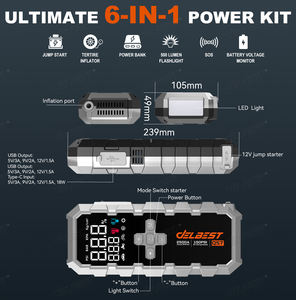 Портативное пусковое устройство 2500А с компрессором и функцией подкачки шин - Product Image 2