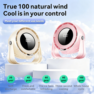 Ventilador de Mesa Portátil Recargable Kadonio con Batería de 4000mAh, Enfriador de Aire, Pantalla LED Digital, Mini Ventilador de Escritorio Ajustable - Product Image 5