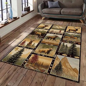 Vintage Rustic Western Texas Star Modern Area Rugs Country Carpet Non-Slip Floor Mat <strong>Doormats</strong> <strong>Runner</strong> for Living Room Bedroom - Product Image 6