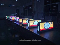 Pantalla LED para Ventana Trasera de Taxi/Auto, Publicidad en Pantalla LED Superior de Taxi, Pantalla LED Transparente para Interiores
