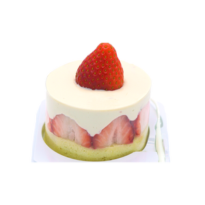 Gâteau aux fraises fruits frais légumes collations traiter avec des fraises tofu crème feuille douce congelée coréenne faite pour les animaux de compagnie - Product Image 1
