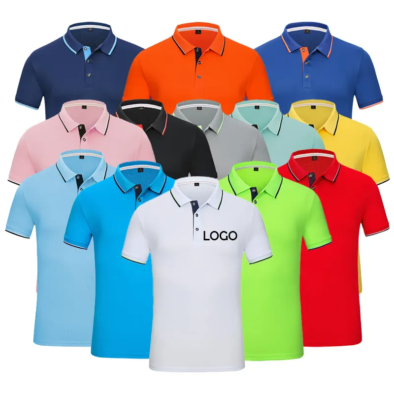 Factory Wholesale Oem Embroidery Custom Leisure Polo T-Shirt Customized Solid Solor Blank Golf Polo Shirts For Men