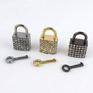 Meetee BF006 23*36mm bolso Hardware llaves candados para equipaje cerradura cuadrada cierre accesorios cerradura cuadrada decorativa - Product Image 3