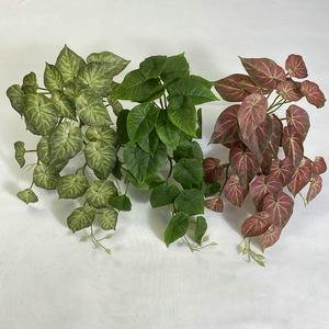 Fleurs artificielles Meiyu Craft, Pothos suspendu au mur, 30cm-100cm, vert émeraude, vert rougeâtre, branche verte, décoration intérieure - Product Image 1