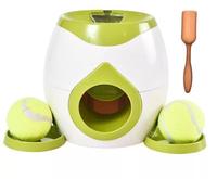 Jouet à rapporter automatique et écologique OEM en plastique pour animaux de compagnie machine à récompenser jeu de lancer de balles de tennis pour chats jouet à mouvement interactif