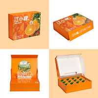 Op maat gemaakte magnetische flip-bookvormige fruitgeschenkdozen met matte laminatie, embossing, bronzing, recycleerbaar karton, stevige dozen voor voedsel