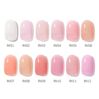 Venalisa Base Caoutchouc pour Nail Art 7,5 ML Soak Off UV/LED Couleur Camouflage Base Caoutchouc Top Coat pour Designs d'Ongles au Gel