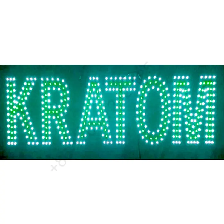 3 Linien RGB Lichter LED-Schild LED KRATOM Zeichen benutzer definierte LED-Zeichen