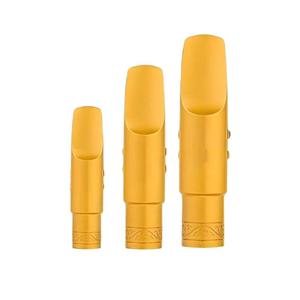 Boquilla de saxofón de latón chapado en oro para saxofón soprano, alto, tenor, boquilla metálica, logotipo personalizado, OEM, ODM, venta al por mayor, saxofón de jazz, instrumento de viento. - Product Image 6