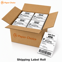 Rouleau d'étiquettes thermiques 4x6 pouces avec revêtement supérieur, vierges, triangulaires, autocollants thermiques carrés, résistants à l'eau, en plastique, pour vêtements, échantillon gratuit