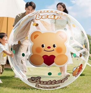 Pelota de Playa Inflable, Balón Burbuja Transparente Gigante de Alta Elasticidad para Jóvenes de 7 a 14 Años, Juguete de Playa para Padres e Hijos - Product Image 4