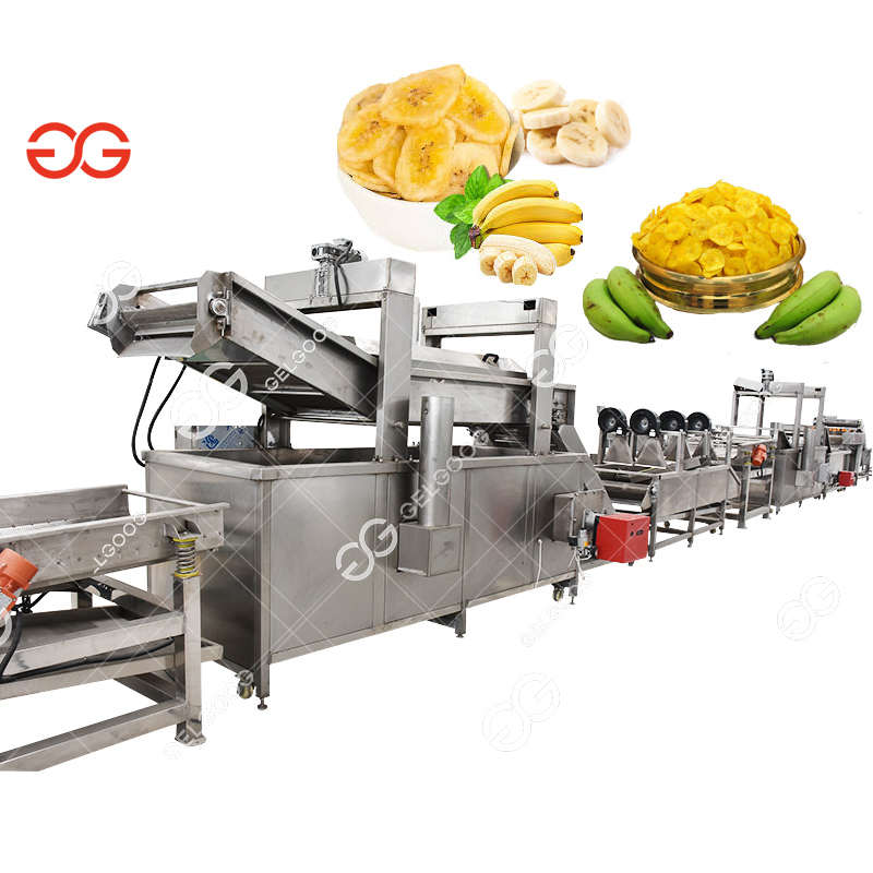 Full Automatic Cassava Apple Production Line Plantain Banana Crisps Processing Equipment Yam Chips Making Machine