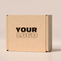 Boîtes d'expédition en carton ondulé imprimé en or avec logo personnalisé Boîte postale en carton Boîte d'emballage pour costumes cosmétiques