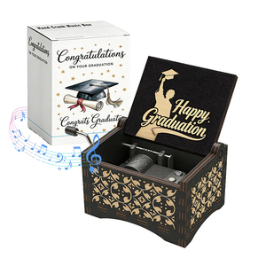 Caja Musical Antigua de Manivela con Sonido Personalizado, Hermoso Regalo de Graduación, Ideal para Regalos Conmemorativos, al Mejor Precio - Product Image 1