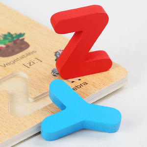 <span class=keywords><strong>Offre</strong></span> Spéciale petit Puzzle éducatif pour enfants étui en bois russe arabe lettres chiffres <span class=keywords><strong>offre</strong></span> spéciale pour la reconnaissance de la langue - Product Image 4