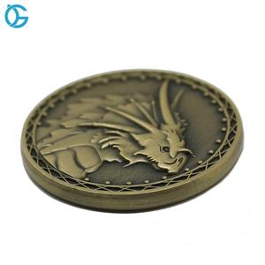 Dragón del mar, <span class=keywords><strong>la</strong></span> mirada de 3D latón antiguo de Metal Moneda de desafío para el evento de recuerdo - Product Image 5