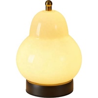 Lampe de table vintage française en forme de poire, à piles, à intensité variable, lumière d'ambiance pour chevet, bureau, salon