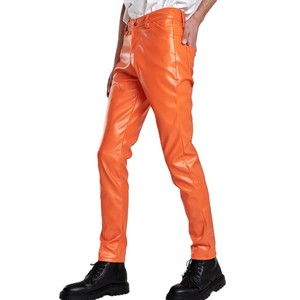 Pantalon en cuir de qualité supérieure, coupe droite, style décontracté, respirant, en cuir véritable, pour homme, idéal pour l'hiver. - Product Image 3